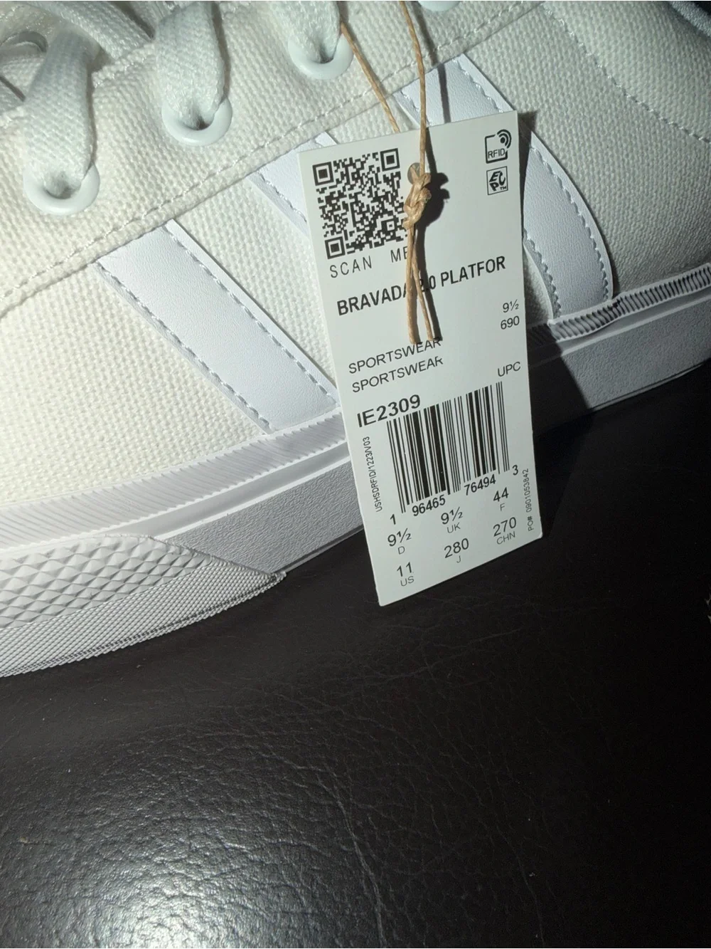 adidas Women’s White Low-Top Canvas Sneaker